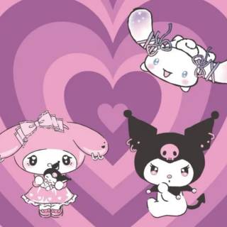 My Melody x Kuromi wallpaper