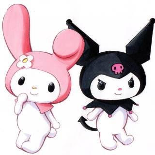 My Melody x Kuromi wallpaper