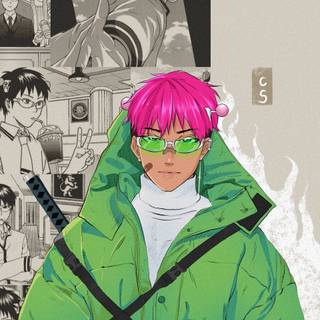 Saiki K aesthetic wallpaper