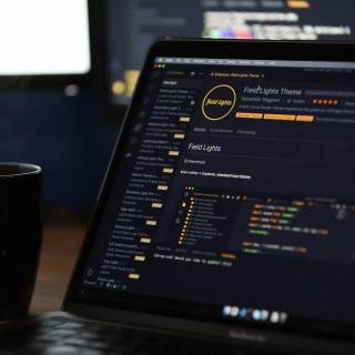 Laptop coding wallpaper