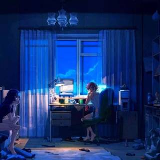 Room night wallpaper