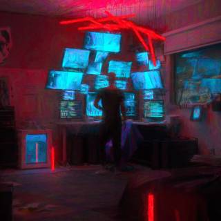 Room night wallpaper