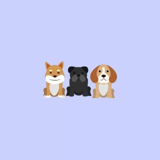 Minimal dog wallpaper