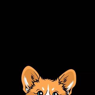 Minimal dog wallpaper