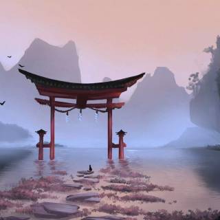 Shrine anime wallpaper