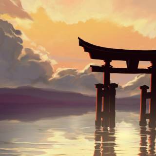 Shrine anime wallpaper