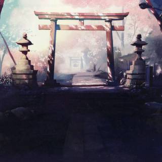 Shrine anime wallpaper