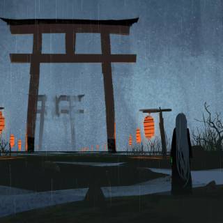 Shrine anime wallpaper