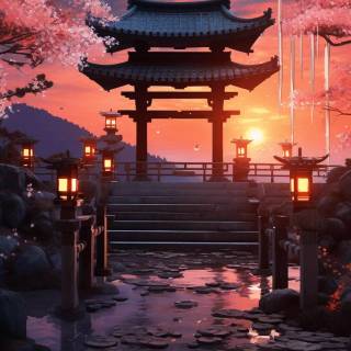 Shrine anime wallpaper