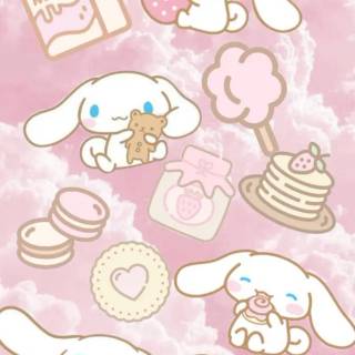 Pink Cinnamoroll wallpaper