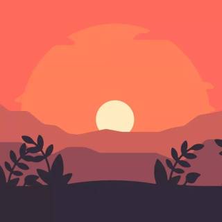 Simple sunset wallpaper