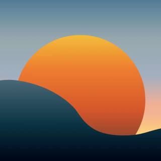Simple sunset wallpaper