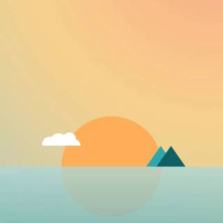 Simple sunset wallpaper