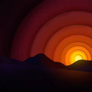 Simple sunset wallpaper