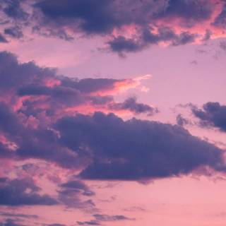 Pink sky desktop wallpaper