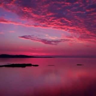 Pink sky desktop wallpaper