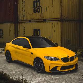 BMW yellow wallpaper