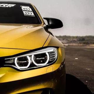 BMW yellow wallpaper