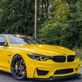 BMW yellow wallpaper