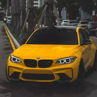 BMW yellow wallpaper