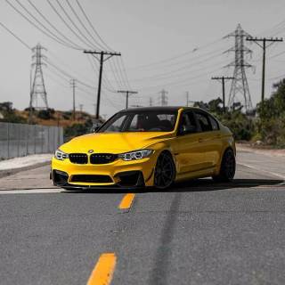 BMW yellow wallpaper