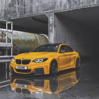 BMW yellow wallpaper