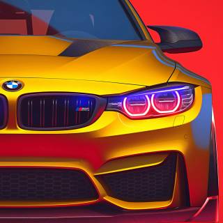 BMW yellow wallpaper