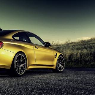 BMW yellow wallpaper