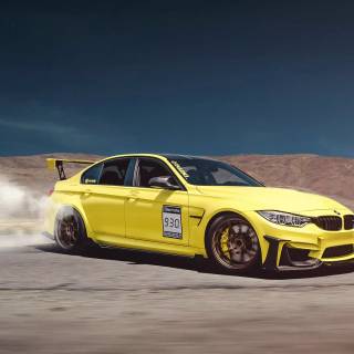 BMW yellow wallpaper