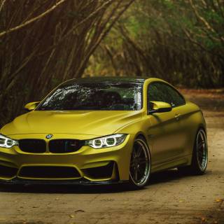 BMW yellow wallpaper