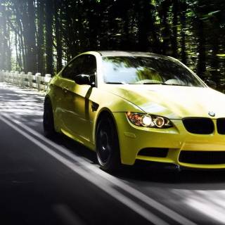 BMW yellow wallpaper