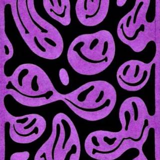 Purple smile wallpaper