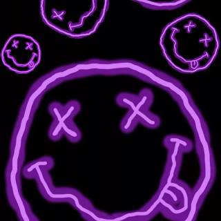 Purple smile wallpaper