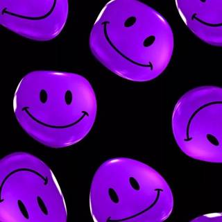 Purple smile wallpaper