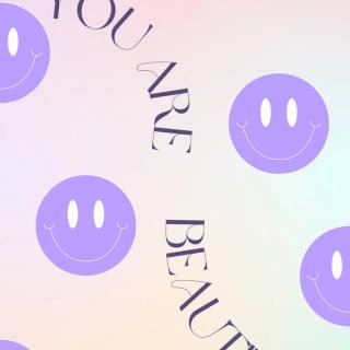 Purple smile wallpaper