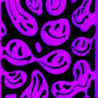 Purple smile wallpaper