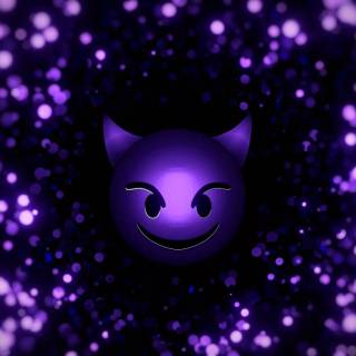 Purple smile wallpaper