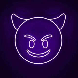 Purple smile wallpaper