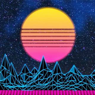 Retro cyber wallpaper