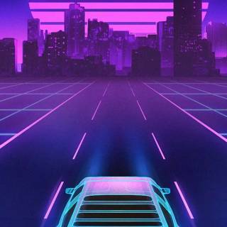 Retro cyber wallpaper