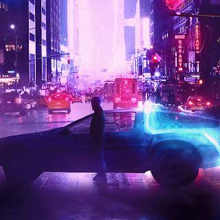 Retro cyber wallpaper