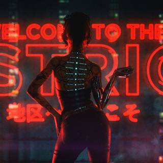 Retro cyber wallpaper