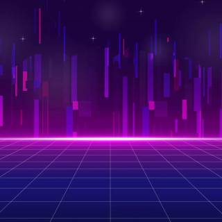 Retro cyber wallpaper