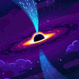 Black hole desktop wallpaper