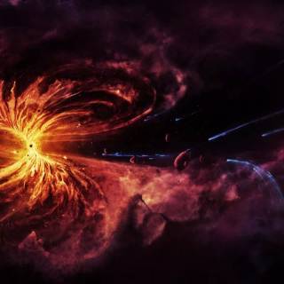 Black hole desktop wallpaper