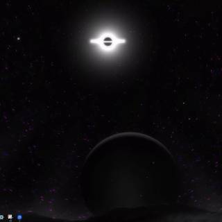 Black hole desktop wallpaper