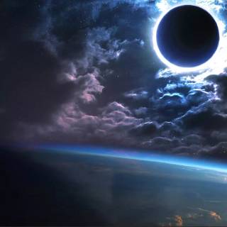 Black hole desktop wallpaper