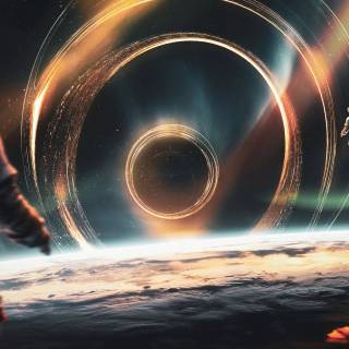 Black hole desktop wallpaper