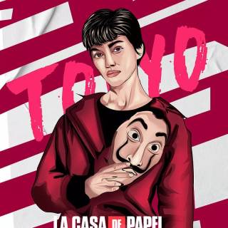 Money Heist anime wallpaper