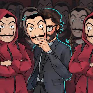 Money Heist anime wallpaper